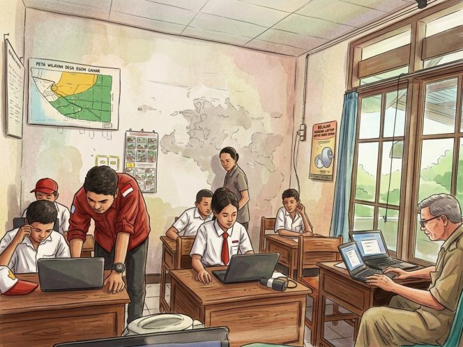 
					Tidak Ada Jaringan Internet, Siswa SDK 058 Lere-Mapitara Laksanakan Kegiatan TKA di Polindes