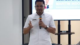 Ketua Bidang Informasi DPP IKAL-Lemhannas masa bakti 2026-2031, DR. Capt. Marcellus Hakeng Jayawibawa, S.SiT., S.H., M.H., M.Mar, saat menghadiri pelantikan pengurus di Gedung Lemhannas, Jakarta.